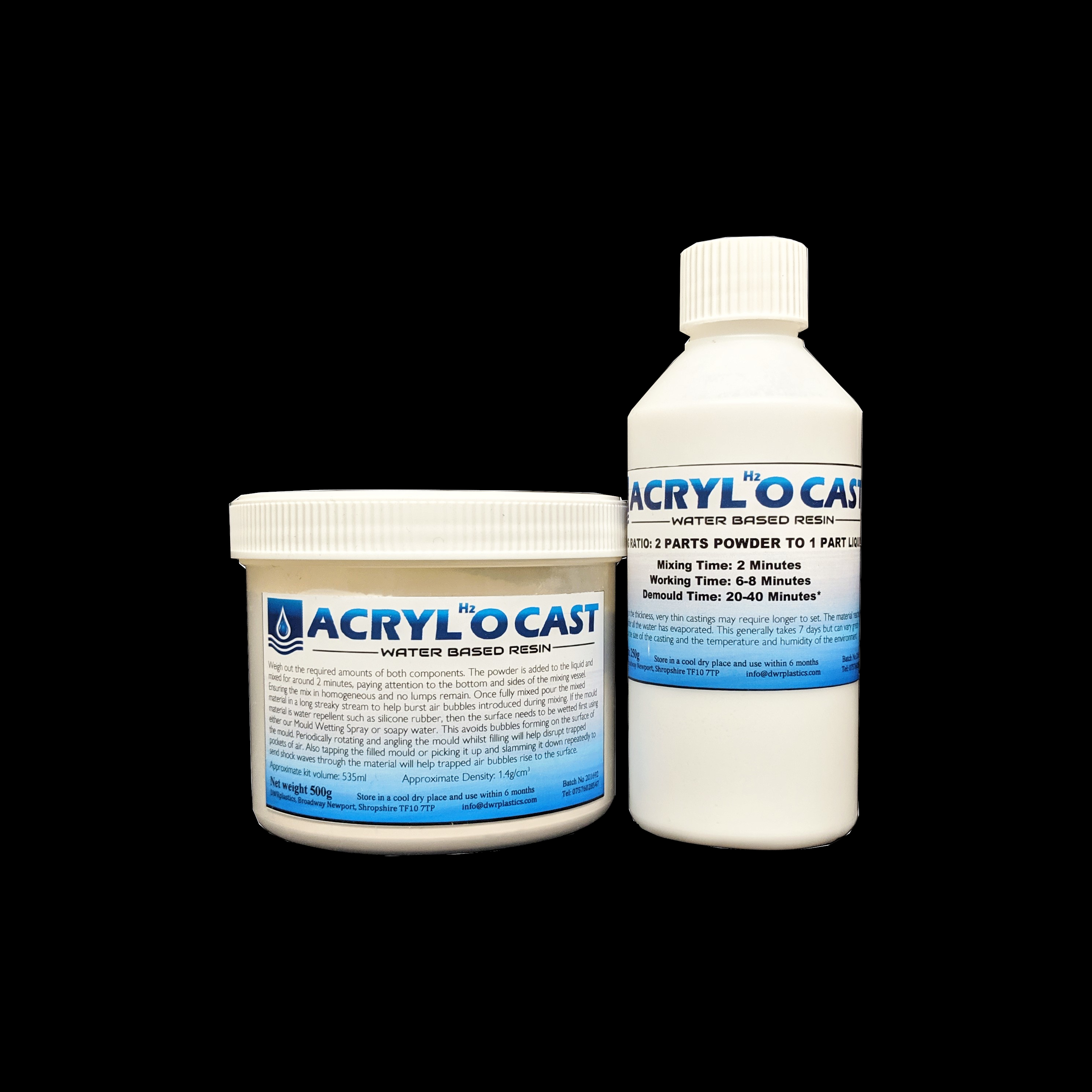 Acrylocast Water Based Acrylic Resin 750g kit